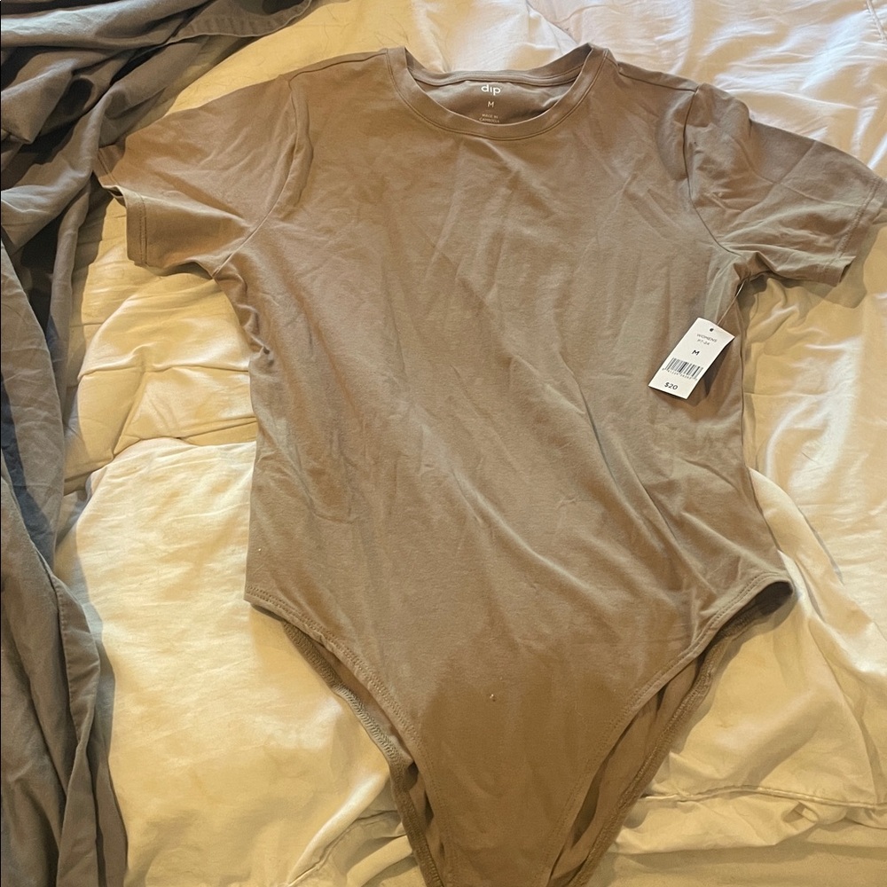 Dip Classic Tan Crew Neck Top